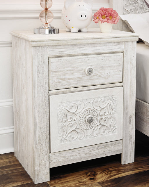 Paxberry Two Drawer Night Stand Huntsville Furniture Outlet