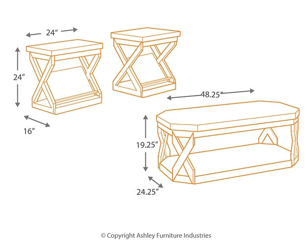 Radilyn Occasional Table Set (3/CN) Huntsville Furniture Outlet