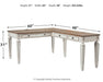 Realyn 2-Piece Home Office Desk Huntsville Furniture Outlet