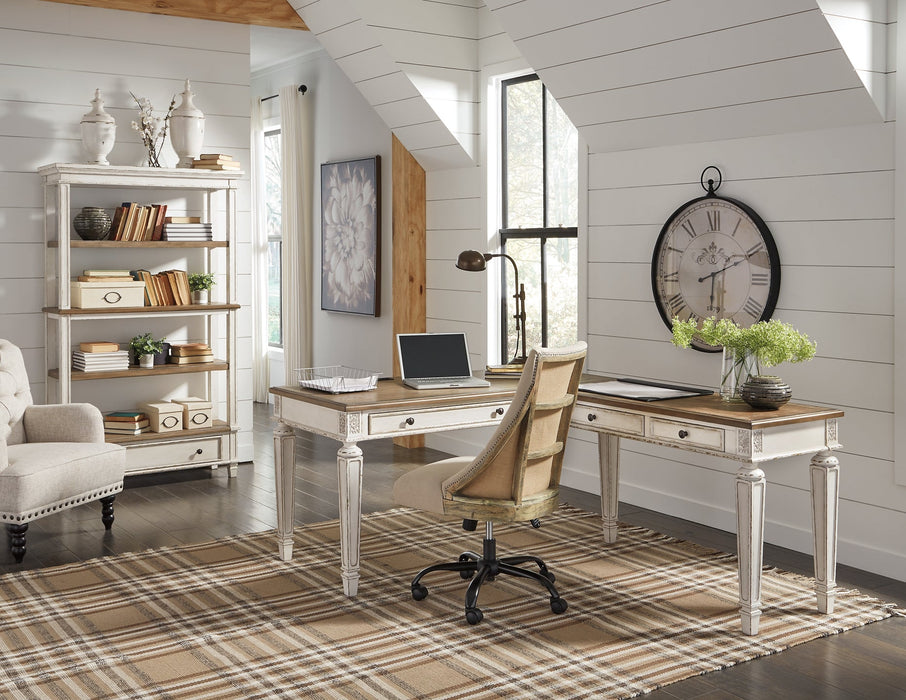 Realyn 2-Piece Home Office Desk Huntsville Furniture Outlet