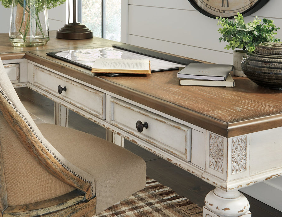 Realyn 2-Piece Home Office Desk Huntsville Furniture Outlet