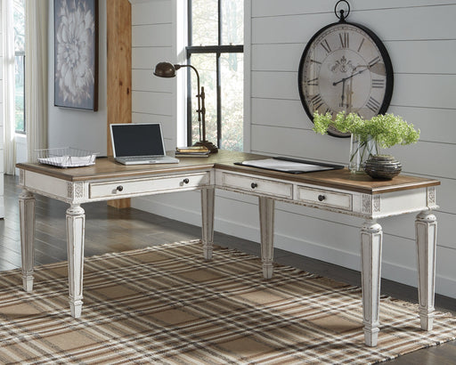 Realyn 2-Piece Home Office Desk Huntsville Furniture Outlet