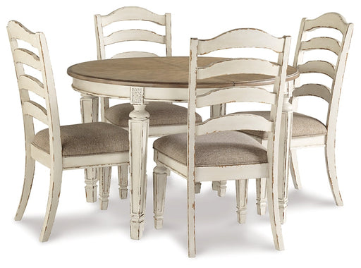 Realyn Dining Table and 4 Chairs Huntsville Furniture Outlet