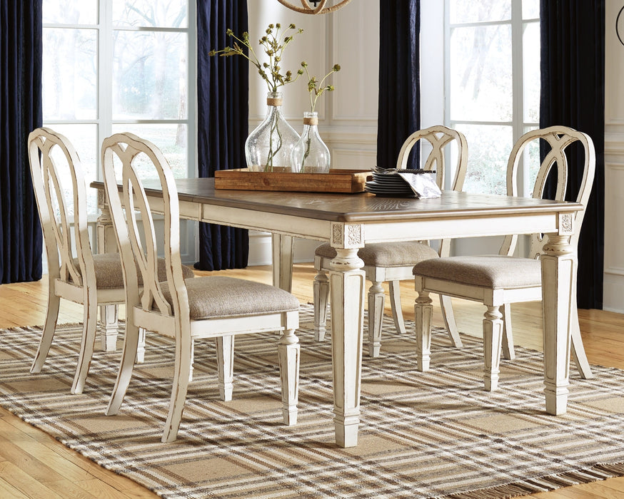 Realyn Dining Table and 4 Chairs Huntsville Furniture Outlet