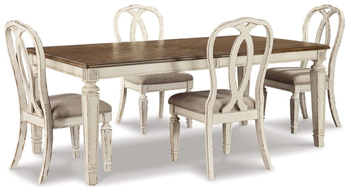 Realyn Dining Table and 4 Chairs Huntsville Furniture Outlet