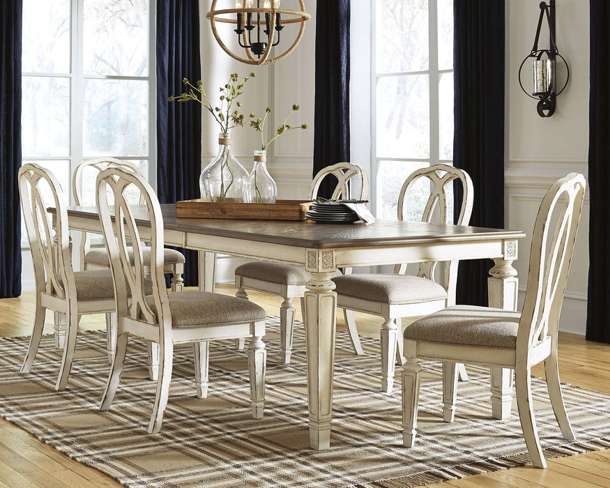 Realyn Dining Table and 6 Chairs Huntsville Furniture Outlet