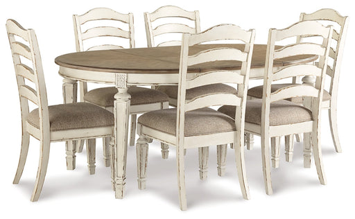 Realyn Dining Table and 6 Chairs Huntsville Furniture Outlet