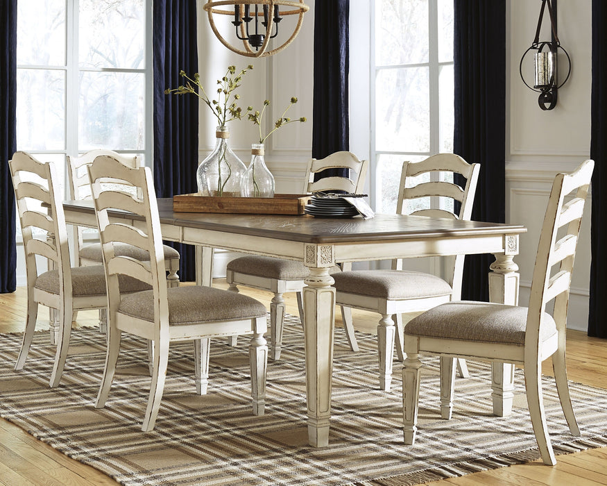 Realyn Dining Table and 6 Chairs Huntsville Furniture Outlet