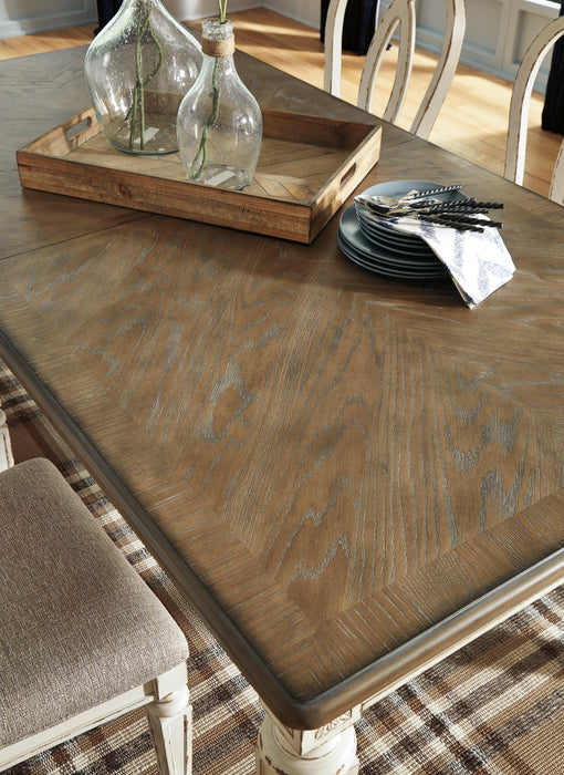 Realyn Dining Table and 6 Chairs Huntsville Furniture Outlet