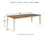 Realyn Dining Table and 6 Chairs Huntsville Furniture Outlet