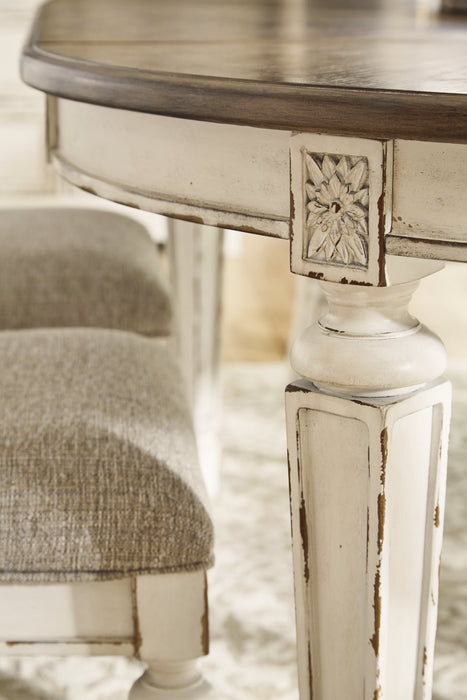 Realyn Dining Table and 6 Chairs Huntsville Furniture Outlet