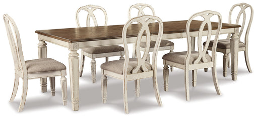 Realyn Dining Table and 6 Chairs Huntsville Furniture Outlet