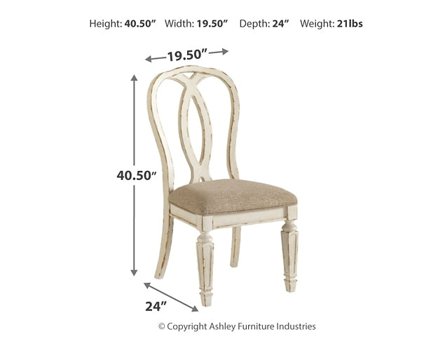Realyn Dining Table and 6 Chairs Huntsville Furniture Outlet