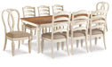 Realyn Dining Table and 8 Chairs Huntsville Furniture Outlet