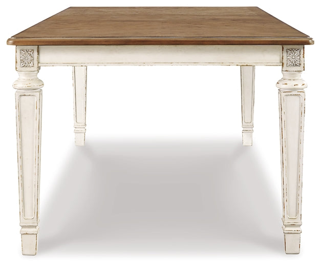 Realyn Dining Table and 8 Chairs Huntsville Furniture Outlet