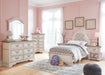 Realyn Twin Panel Bed with Mirrored Dresser, Chest and Nightstand Huntsville Furniture Outlet