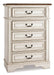 Realyn Twin Panel Bed with Mirrored Dresser, Chest and Nightstand Huntsville Furniture Outlet