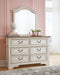 Realyn Twin Panel Bed with Mirrored Dresser Huntsville Furniture Outlet