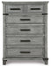 Russelyn King Storage Bed with Mirrored Dresser and Chest Huntsville Furniture Outlet