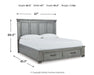 Russelyn Queen Storage Bed with Mirrored Dresser Huntsville Furniture Outlet