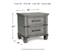 Russelyn Two Drawer Night Stand Huntsville Furniture Outlet