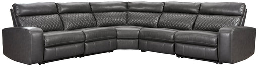 Samperstone 5-Piece Power Reclining Sectional Huntsville Furniture Outlet