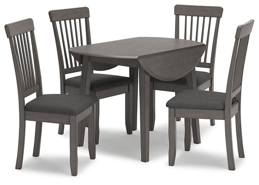 Shullden Dining Table and 4 Chairs Huntsville Furniture Outlet