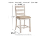Skempton Counter Height Dining Table and 4 Barstools Huntsville Furniture Outlet