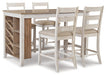 Skempton Counter Height Dining Table and 4 Barstools Huntsville Furniture Outlet