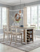Skempton Counter Height Dining Table and 4 Barstools Huntsville Furniture Outlet
