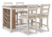 Skempton Counter Height Dining Table and 4 Barstools Huntsville Furniture Outlet