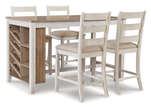 Skempton Counter Height Dining Table and 4 Barstools Huntsville Furniture Outlet