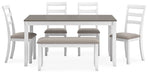 Stonehollow RECT DRM Table Set (6/CN) Huntsville Furniture Outlet
