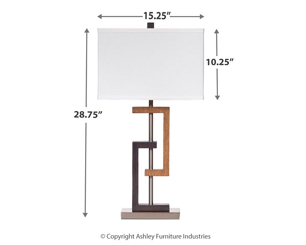 Syler Poly Table Lamp (2/CN) Huntsville Furniture Outlet