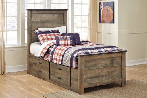 Trinell Twin Panel Bed with 2 Storage Drawers Huntsville Furniture Outlet