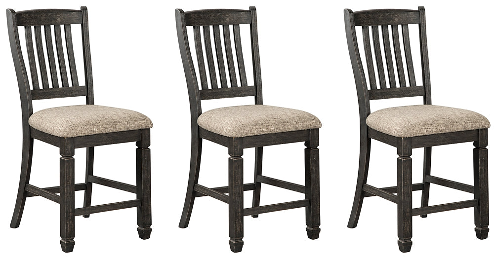 Tyler Creek Counter Height Dining Table and 4 Barstools Huntsville Furniture Outlet