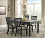 Tyler Creek Dining Table and 4 Chairs Huntsville Furniture Outlet