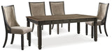 Tyler Creek Dining Table and 4 Chairs Huntsville Furniture Outlet