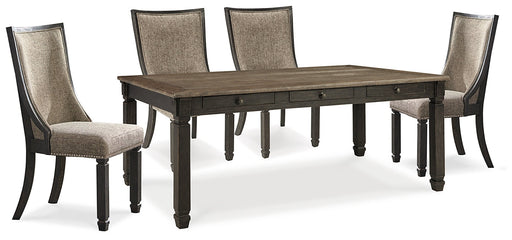 Tyler Creek Dining Table and 4 Chairs Huntsville Furniture Outlet