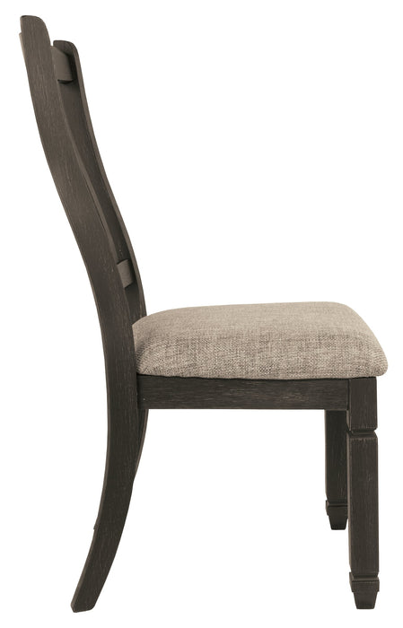 Tyler Creek Dining Table and 4 Chairs and Bench Huntsville Furniture Outlet