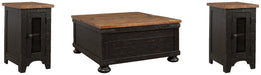 Valebeck Coffee Table with 2 End Tables Huntsville Furniture Outlet