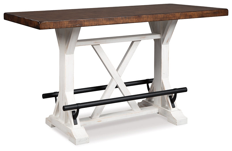 Valebeck Counter Height Dining Table and 2 Barstools Huntsville Furniture Outlet