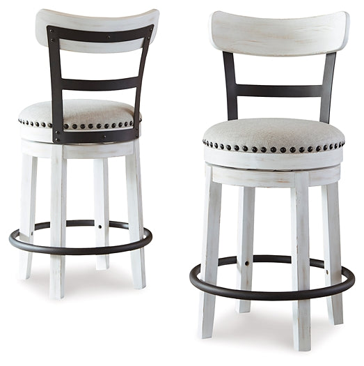 Valebeck Counter Height Dining Table and 2 Barstools Huntsville Furniture Outlet