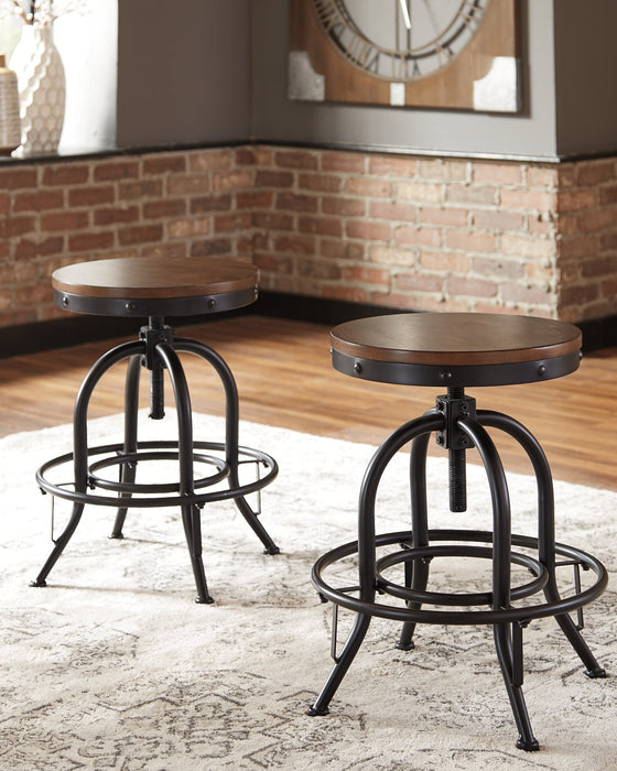 Valebeck Counter Height Dining Table and 4 Barstools Huntsville Furniture Outlet