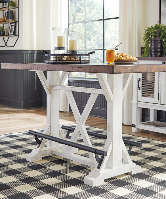 Valebeck Counter Height Dining Table and 4 Barstools Huntsville Furniture Outlet