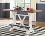 Valebeck Counter Height Dining Table and 4 Barstools Huntsville Furniture Outlet