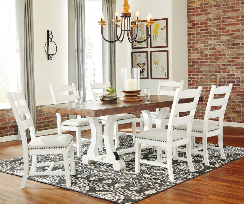 Valebeck Dining Table and 6 Chairs Huntsville Furniture Outlet
